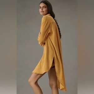 Anthropologie Cotton Duster Tunic Shirt, XL